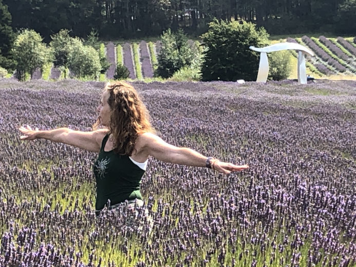 Yoga with Deb at Pelindaba Lavender Farm, San Juan Island, WA